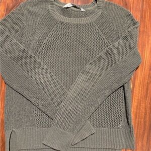 Athleta Olive Textured Sweater